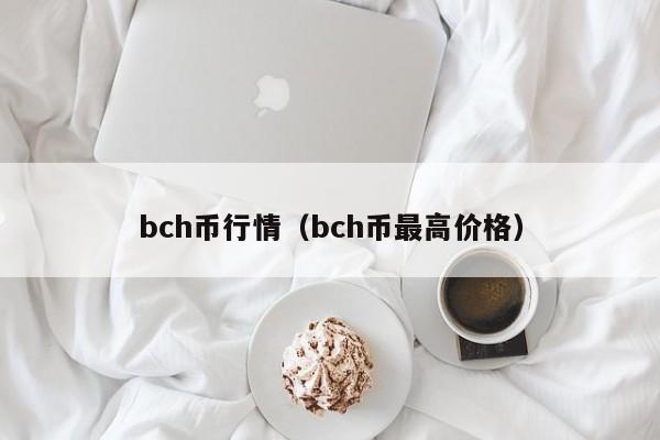bch币行情（bch币最高价格）